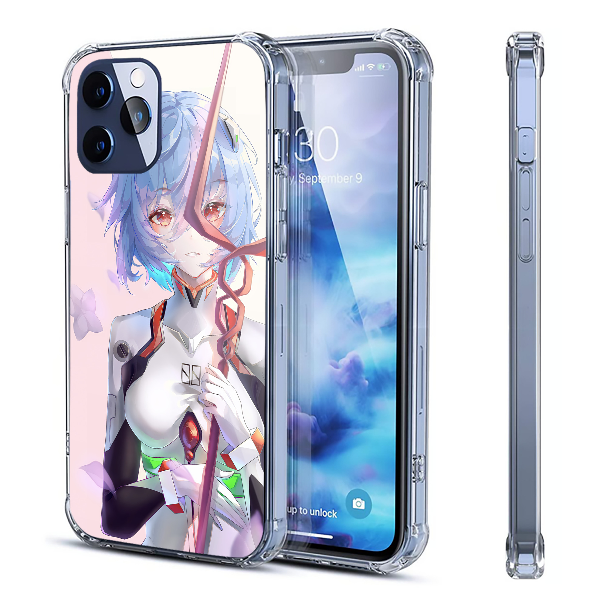 （画像用） EVA 新世紀エヴァンゲリオン 【iPhone 12シリーズ対応】透明スマホケース（クリアソフトケース）